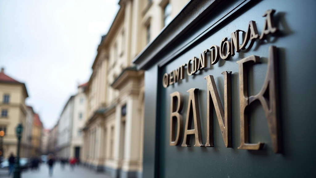 Budova České národní banky zobrazující instituci odpovědnou za měnovou politiku v České republice